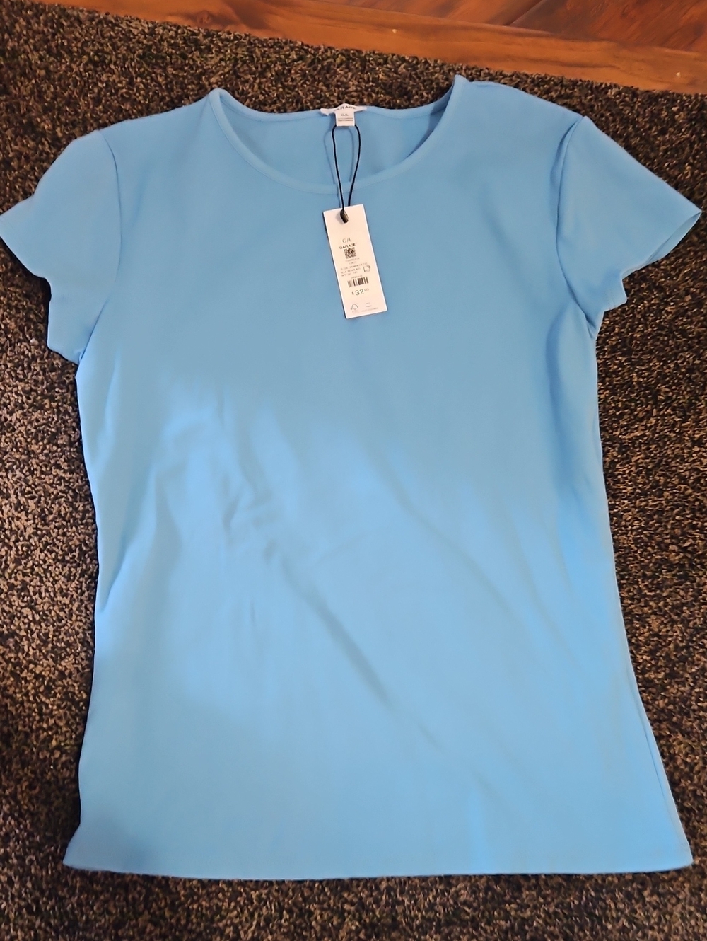 Garage Light Blue Short Sleeve Crewneck Tee